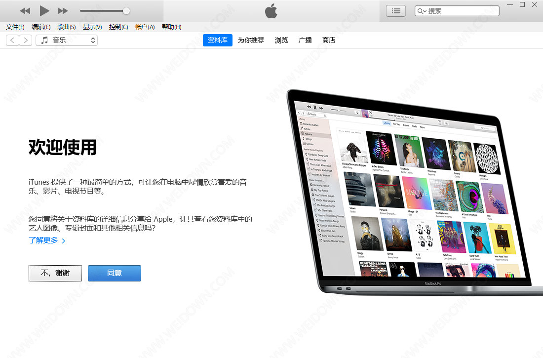 苹果系统媒体应用管理程序 Apple iTunes 中文版