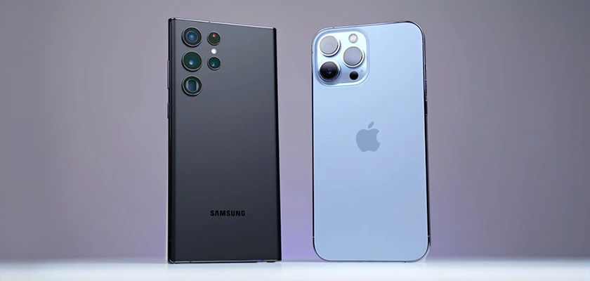 Galaxy S22 Ultra 与 iPhone 13 Pro Max