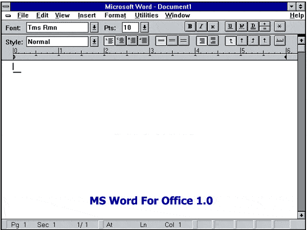Microsoft Office 1.0