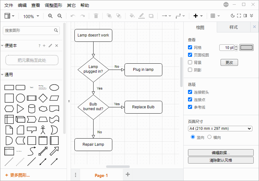  开源免费流程图绘制工具 Draw.io Desktop 中文版